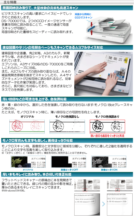 日本 エプソン スキャナー A4高耐久 DS-7500 フラットベッド 1200dpi