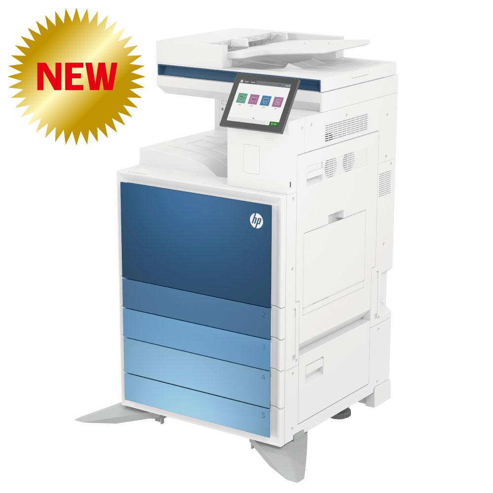 【超低コスト＆5年保証＆カウンター料金不要！】HP A3カラー複合機 E786dn+FAX 4段給紙カセットモデル